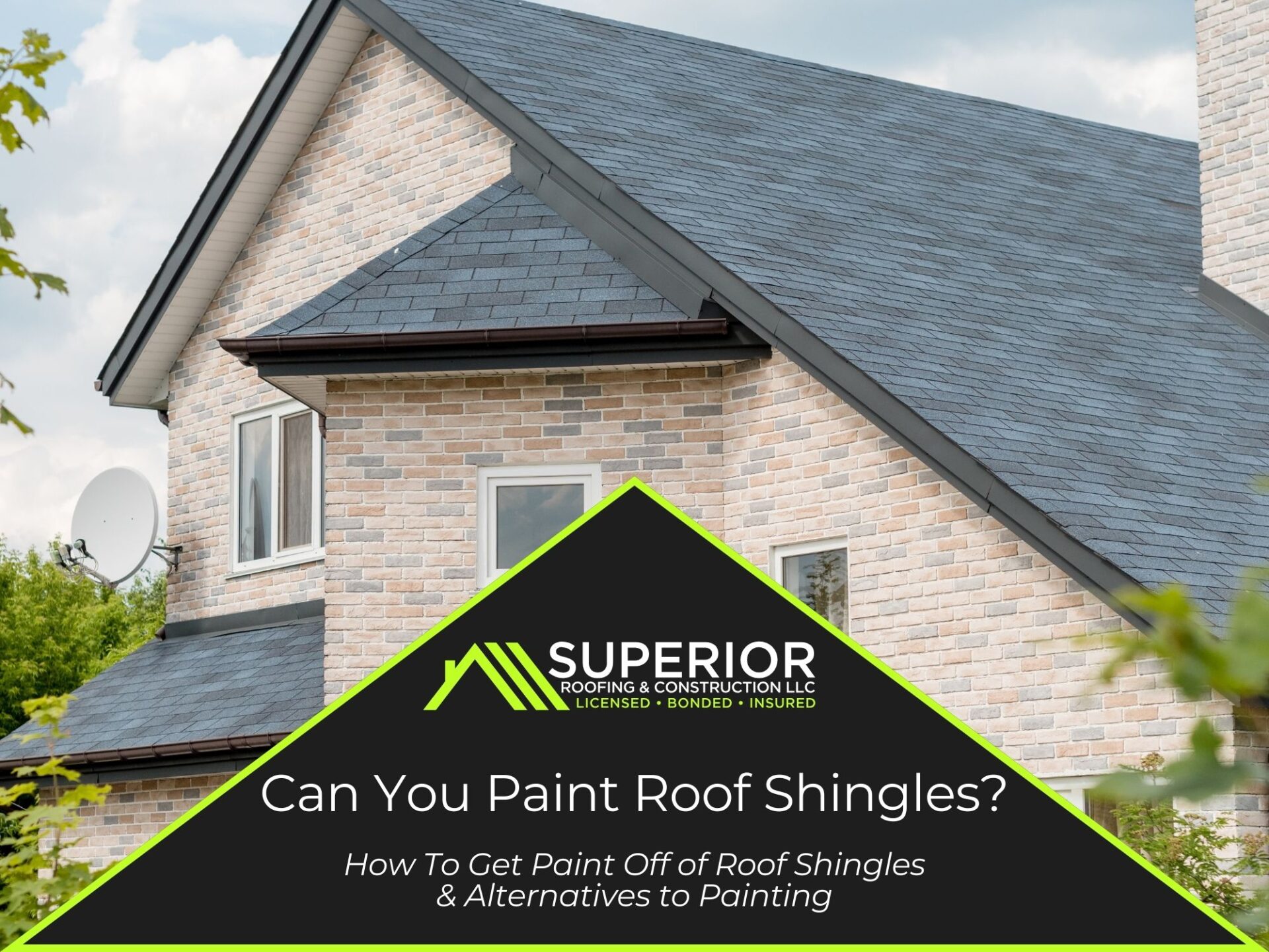 Can You Paint Roof Shingles?