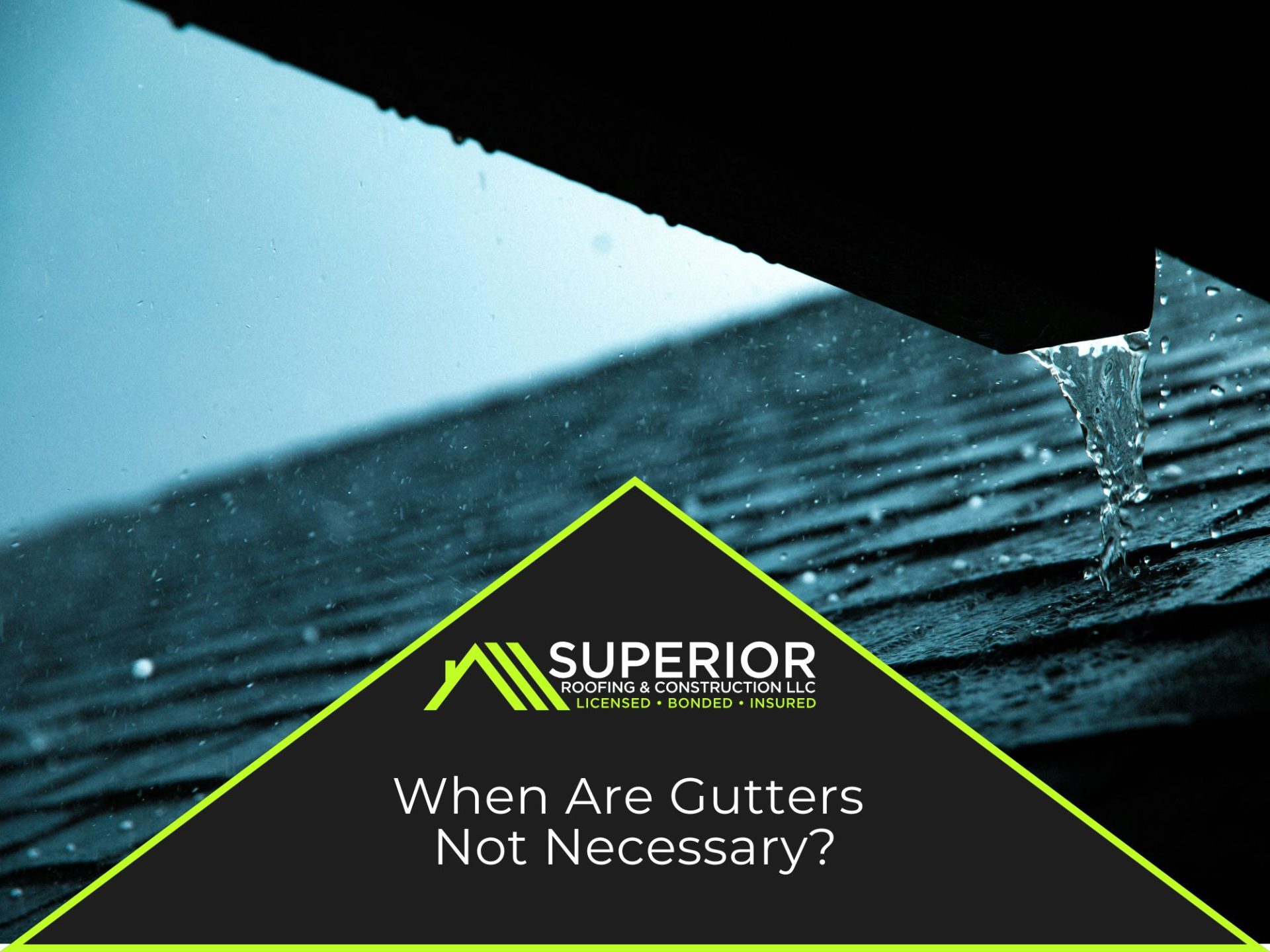 When Are Gutters Not Necessary?