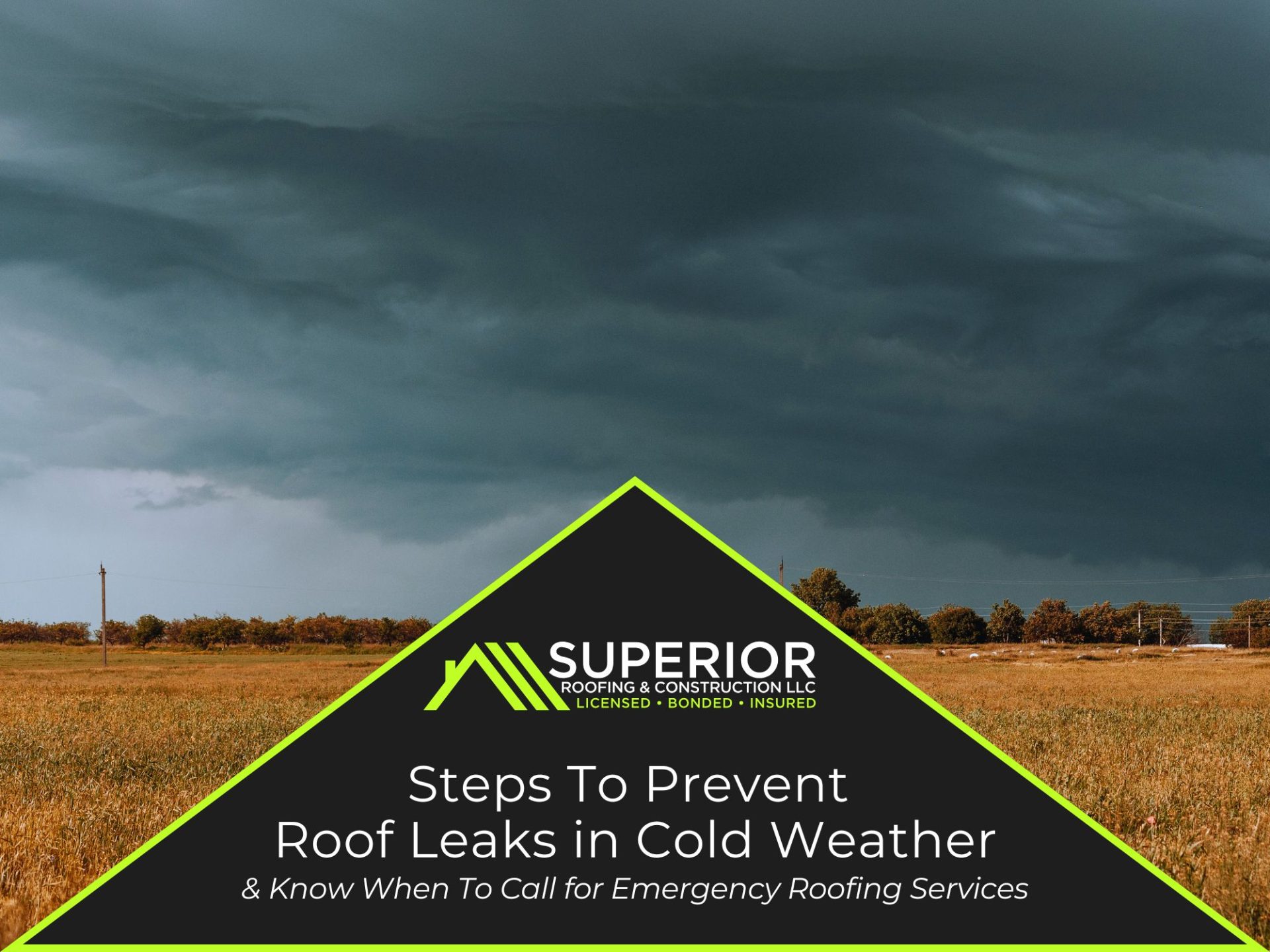 Steps To Prevent Roof Leaks in Cold Weather