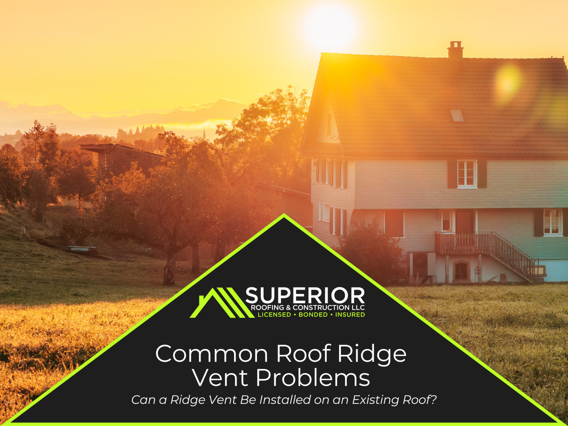 Common Roof Ridge Vent Problems